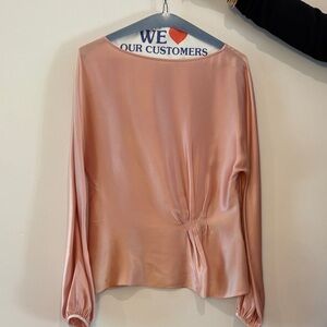 Valentino Blush Pink Satin Blouse